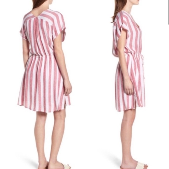 Rails Wren Seville Stripe Drawstring Waist Dress - Picture 2 of 8